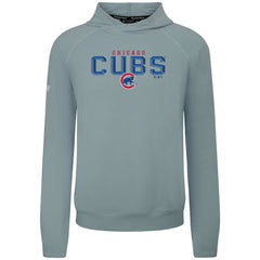 Gray Chicago Cubs Levelwear Mandate Carve Tri-Blend Hoodie