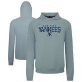Gray New York Yankees Levelwear Mandate Carve Tri-Blend Hoodie