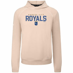 Khaki Kansas City Royals Levelwear Mandate Carve Tri-Blend Hoodie