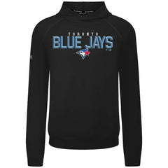 Black Toronto Blue Jays Levelwear Mandate Carve Tri-Blend Hoodie