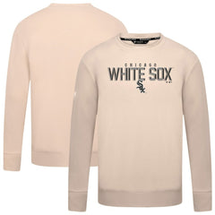 Khaki Chicago White Sox Levelwear Mandate Carve Tri-Blend Sweatshirt