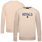 Khaki Kansas City Royals Levelwear Mandate Carve Tri-Blend Sweatshirt