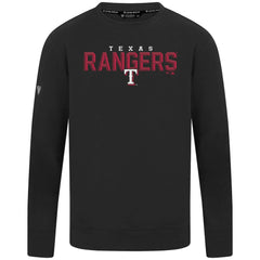 Black Texas Rangers Levelwear Mandate Carve Tri-Blend Sweatshirt