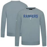 Gray Texas Rangers Levelwear Mandate Carve Tri-Blend Sweatshirt