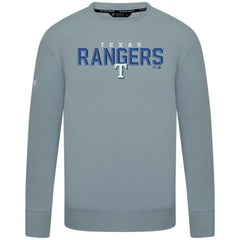 Gray Texas Rangers Levelwear Mandate Carve Tri-Blend Sweatshirt