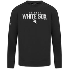 Black Chicago White Sox Levelwear Mandate Carve Tri-Blend Sweatshirt
