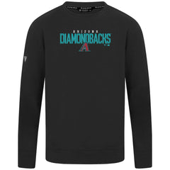 Black Arizona Diamondbacks Levelwear Mandate Carve Tri-Blend Sweatshirt