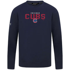 Navy Chicago Cubs Levelwear Mandate Carve Tri-Blend Sweatshirt