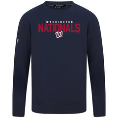 Navy Washington Nationals Levelwear Mandate Carve Tri-Blend Sweatshirt
