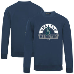 Navy Seattle Mariners Levelwear Zane Banner Arch Sweatshirt