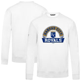 White Kansas City Royals Levelwear Zane Banner Arch Sweatshirt