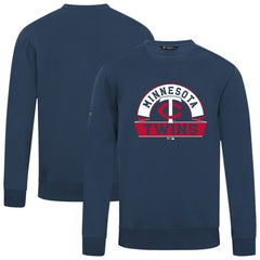 Navy Minnesota Twins Levelwear Zane Banner Arch Sweatshirt