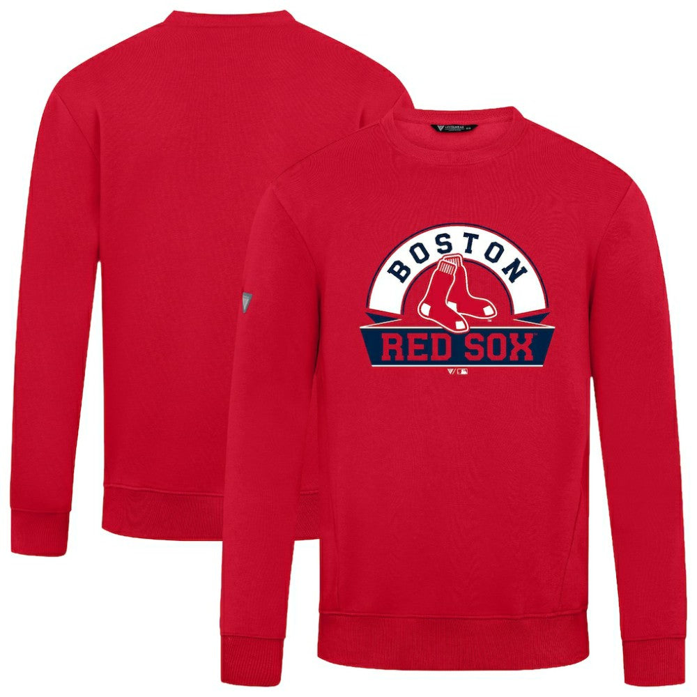 Red Boston Red Sox Levelwear Zane Banner Arch Sweatshirt