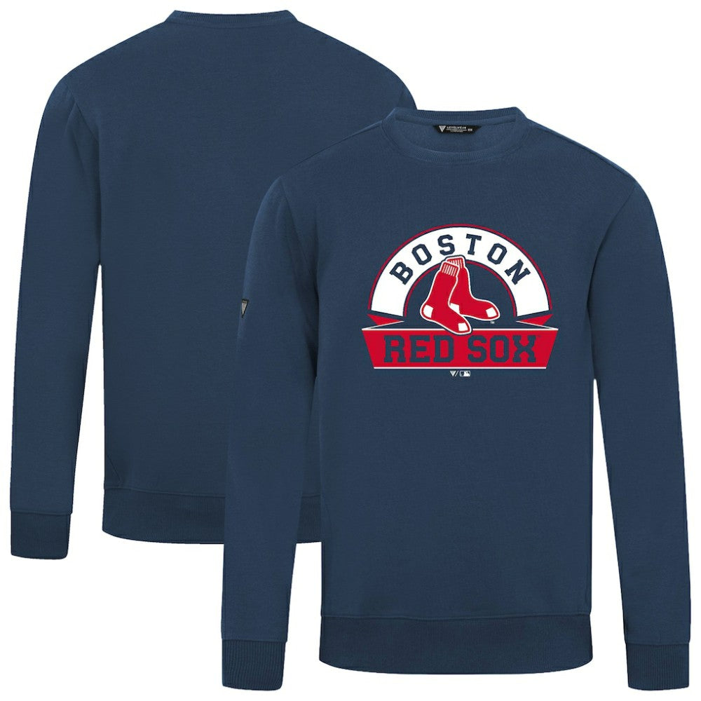 Navy Boston Red Sox Levelwear Zane Banner Arch Sweatshirt
