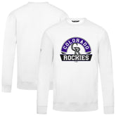 White Colorado Rockies Levelwear Zane Banner Arch Sweatshirt
