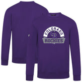 Purple Colorado Rockies Levelwear Zane Banner Arch Sweatshirt