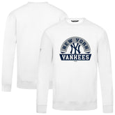 White New York Yankees Levelwear Zane Banner Arch Sweatshirt