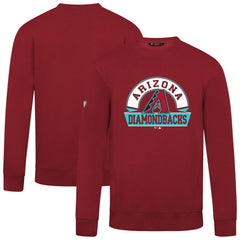 Red Arizona Diamondbacks Levelwear Zane Banner Arch Sweatshirt