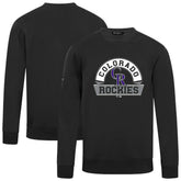 Black Colorado Rockies Levelwear Zane Banner Arch Sweatshirt