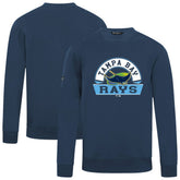 Navy Tampa Bay Rays Levelwear Zane Banner Arch Sweatshirt