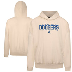 Khaki Los Angeles Dodgers Levelwear Contact Carve Hoodie