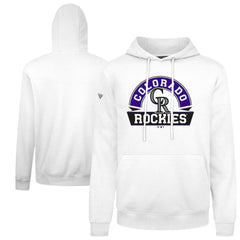 White Colorado Rockies Levelwear Podium Banner Arch Hoodie
