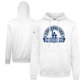 White Los Angeles Dodgers Levelwear Podium Banner Arch Hoodie