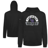 Black Colorado Rockies Levelwear Podium Banner Arch Hoodie