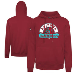 Red Arizona Diamondbacks Levelwear Podium Banner Arch Hoodie