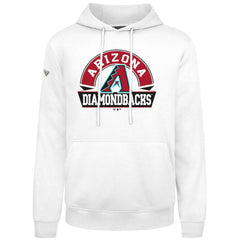 White Arizona Diamondbacks Levelwear Podium Banner Arch Hoodie