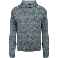 Gray Seattle Mariners Levelwear Albatross Raglan Hoodie