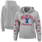 Heather Gray Philadelphia Phillies '47 Women's Plus Size Starry Eye Hoodie