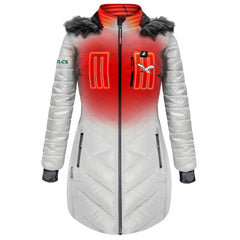 ActionHeat Women's 5V Battery Heated Long Puffer Full-Zip Hoodie Jacket - Philadelphia Eagles Hoodies