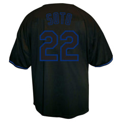 Black Juan Soto New York Mets Profile Big & Tall Pop Fashion Jersey