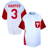 White/Red Bryce Harper Philadelphia Phillies Profile Big & Tall Player Name & Number T-Shirt