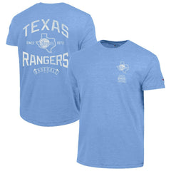 Light Blue Texas Rangers Champion Vintage 3-Hit Tri-Blend T-Shirt