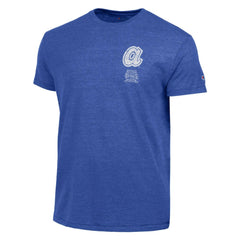 Royal Atlanta Braves Champion Vintage 3-Hit Tri-Blend T-Shirt