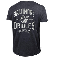 Black Baltimore Orioles Champion Vintage 3-Hit Tri-Blend T-Shirt