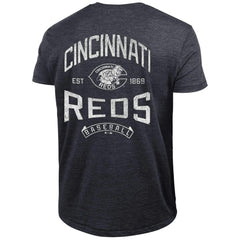 Black Cincinnati Reds Champion Vintage 3-Hit Tri-Blend T-Shirt