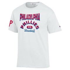 White Philadelphia Phillies Champion 3-Hit Jersey T-Shirt
