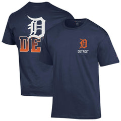 Navy Detroit Tigers Champion Jersey T-Shirt