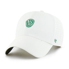 White Milwaukee Brewers '47 Elevated Greens Clean Up Adjustable Hat