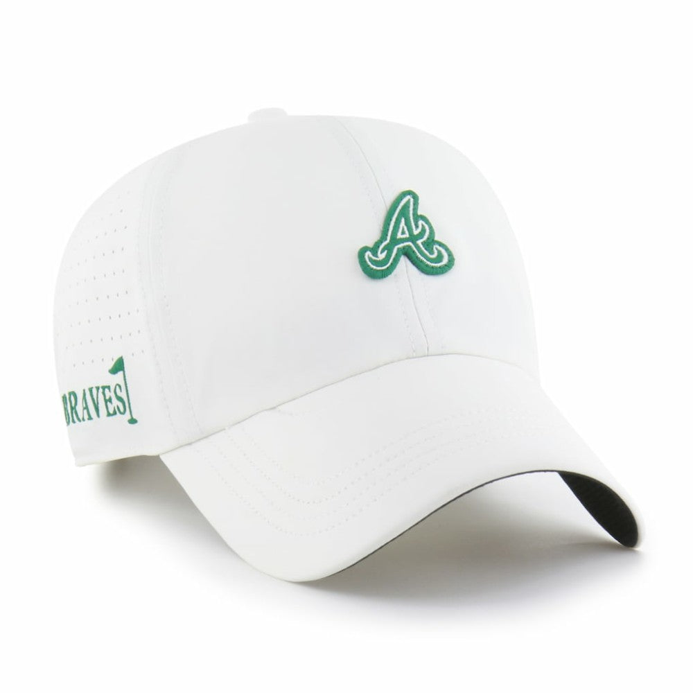 White Atlanta Braves '47 Elevated Greens Clean Up Adjustable Hat