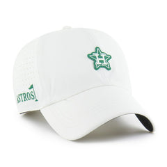 White Houston Astros '47 Elevated Greens Clean Up Adjustable Hat