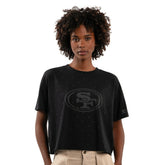 Starter Women's Rhinestone Sprinkle Boxy Cropped T-Shirt - San Francisco 49ers T-shirts