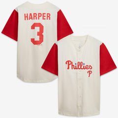 Cream/Red Philadelphia Phillies Profile Big & Tall Two-Color Fashion Jersey