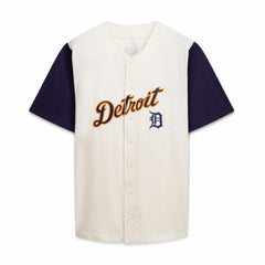 Cream/Navy Detroit Tigers Profile Big & Tall Two-Color Fashion Jersey