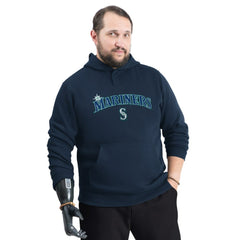 Navy Seattle Mariners G-III Sports by Carl Banks Adaptive Lockup Fleece Hoodie