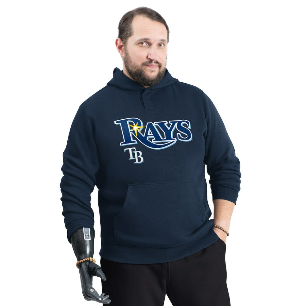 Navy Tampa Bay Rays G-III Sports by Carl Banks Adaptive Lockup Fleece Hoodie