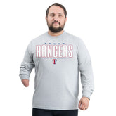 Gray Texas Rangers G-III Sports by Carl Banks Adaptive Long Sleeve T-Shirt